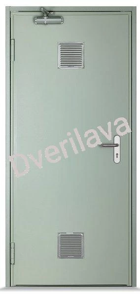 Купить Входная техническая однополая дверь RAL 7032
